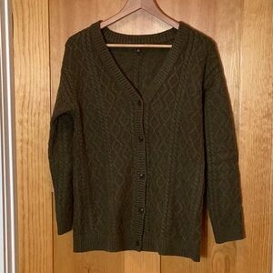 Talbots Cable Cardigan Sweater